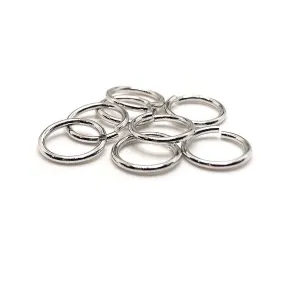 100, 500 or 1,000 Pieces: 9 mm Antique Silver Open Jump Rings, 17g