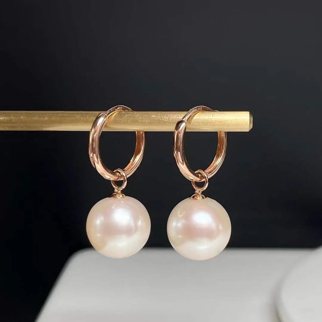 11-12mm Freshwater Pearl & Good Hoops Earrings