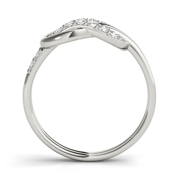 14K Diamond Love Knot Ring