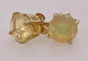 14K Ethiopian Opal Earrings