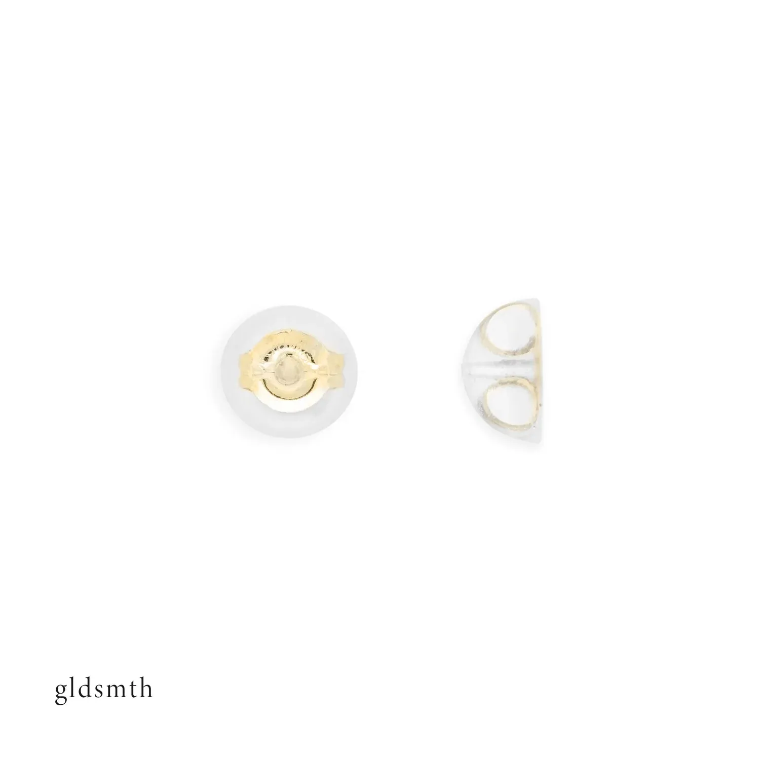 14k Gold Heart Studs