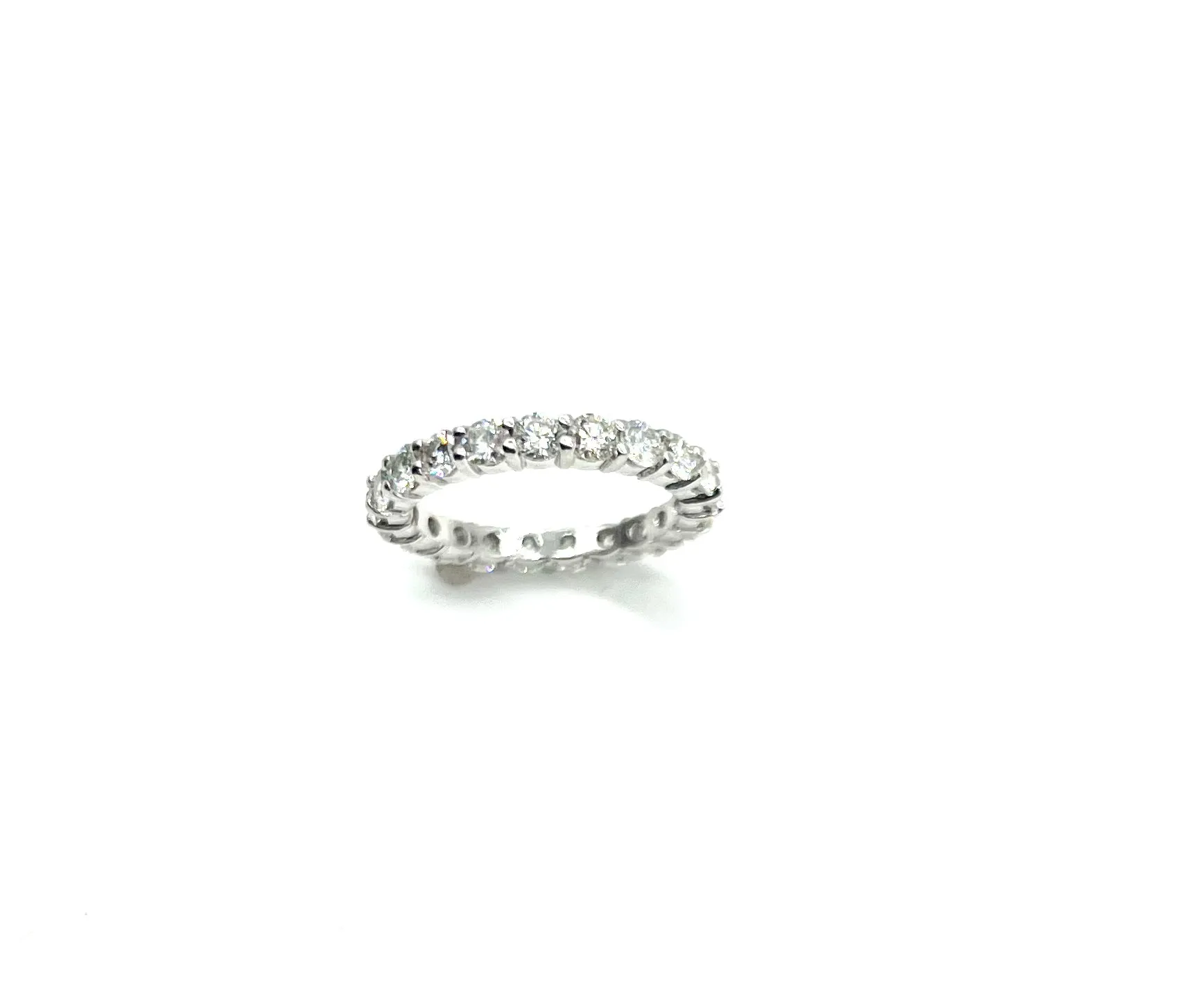 14k White Gold 2.50ctw Natural Diamond Eternity Band