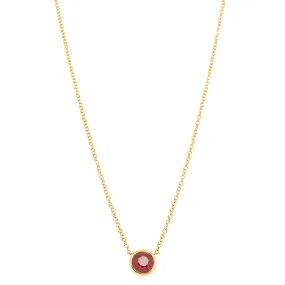 18ct Yellow Gold Ruby Natalia Pendant