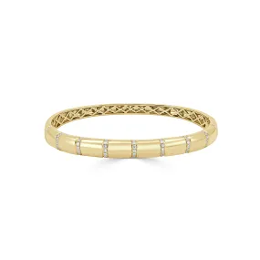 18k Gold & Diamond Bangle - 0.40ct