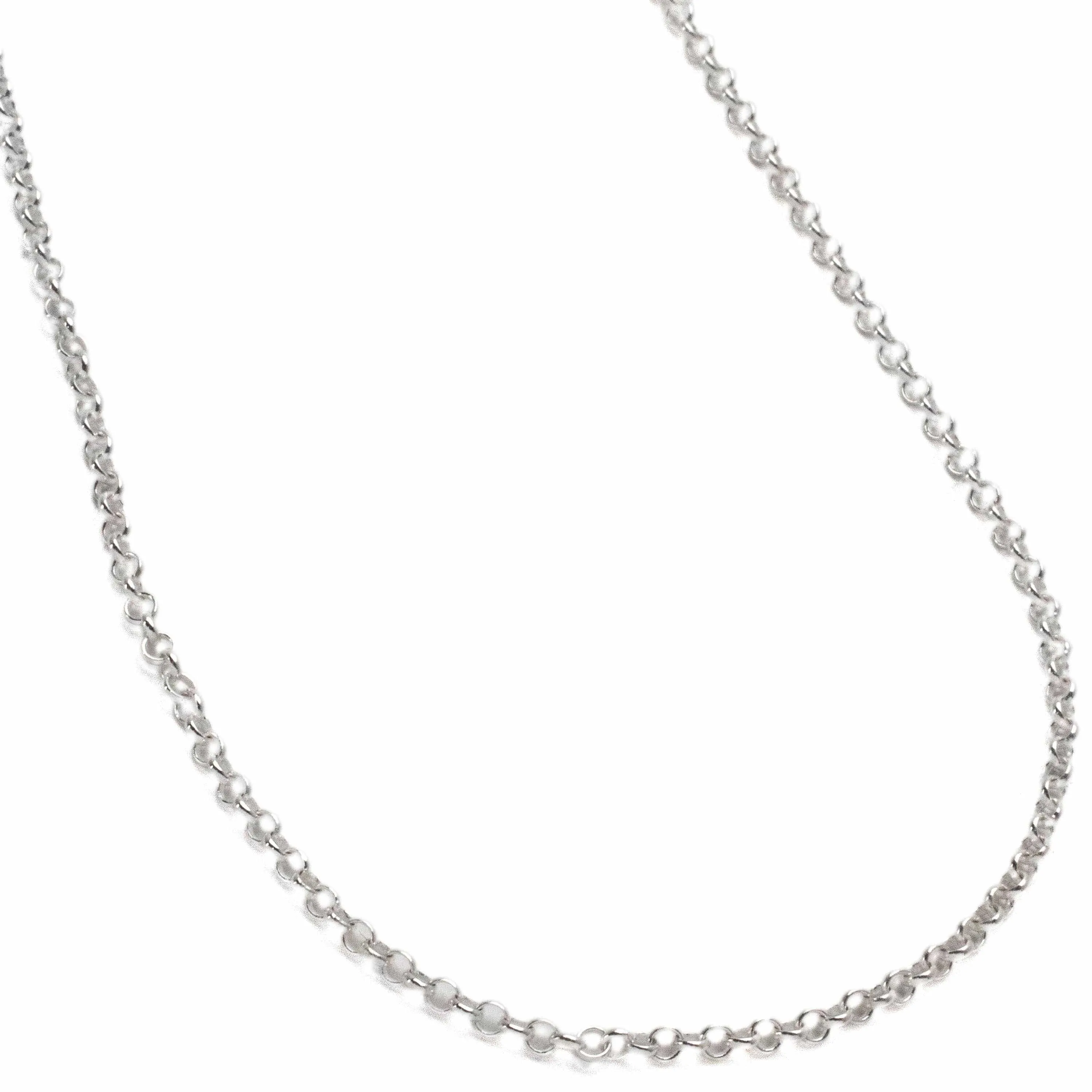 22" Italian Sterling Silver Cable Chain Necklace 2mm