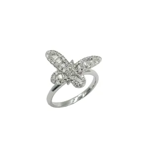 3/4 Carat Diamond Butterfly Ring