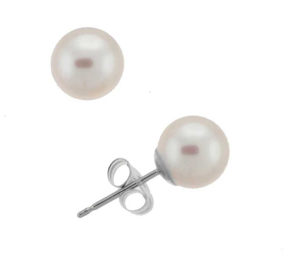 6.5-7.0mm Akoya Pearl Stud Earrings (SKU: 60510)