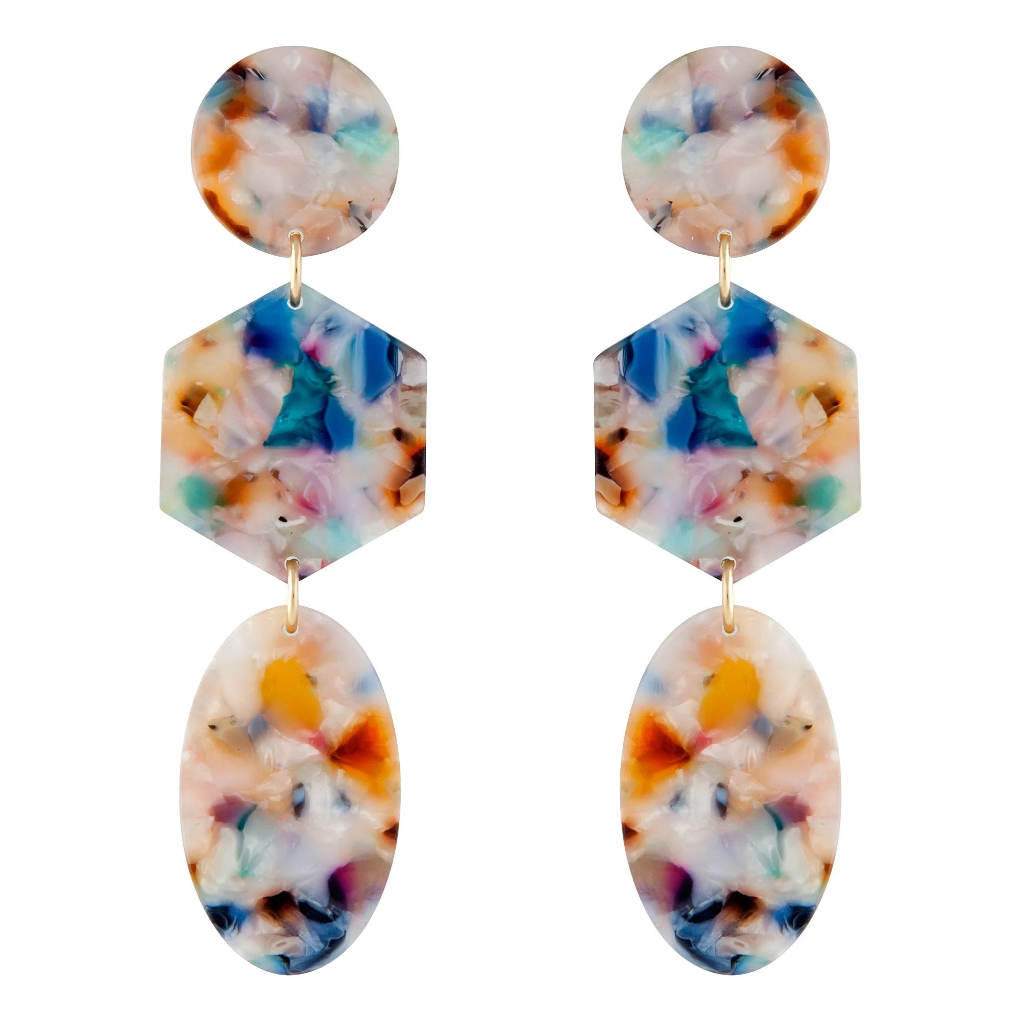 Acrylic Mixed Shape Earring