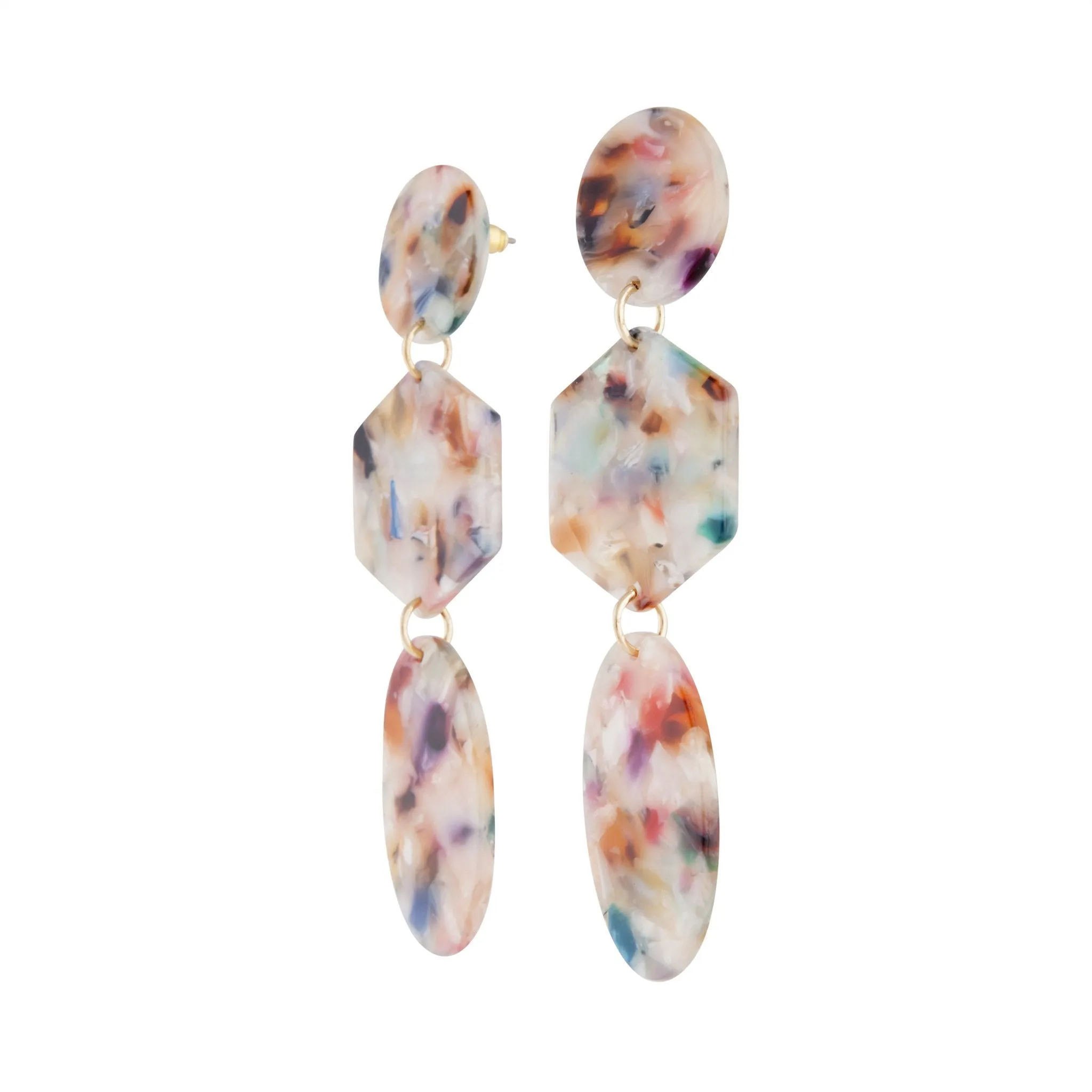 Acrylic Mixed Shape Earring