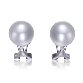 Anne White Pearl Earrings