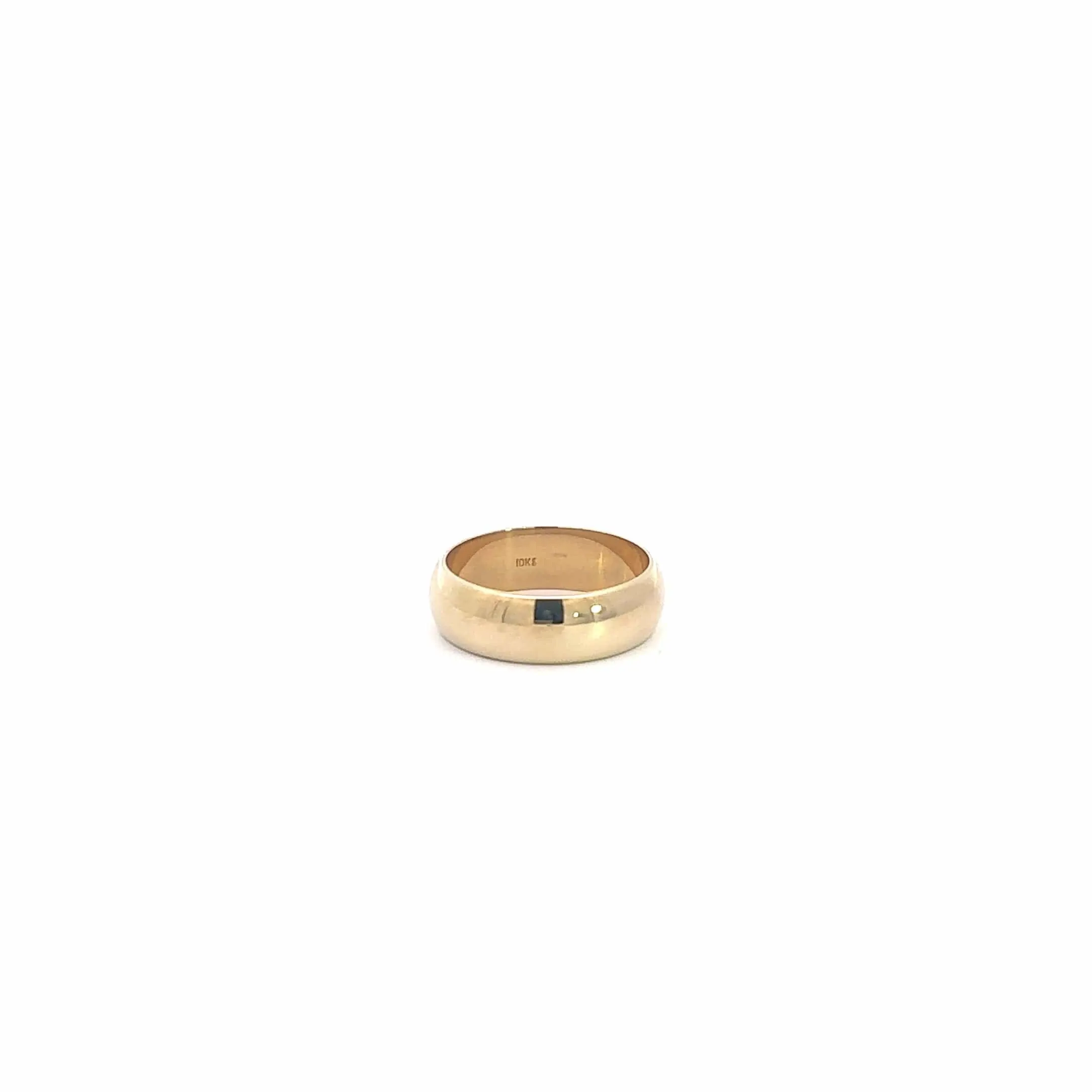 Baikalla™ 10k Yellow Gold Half Round Band