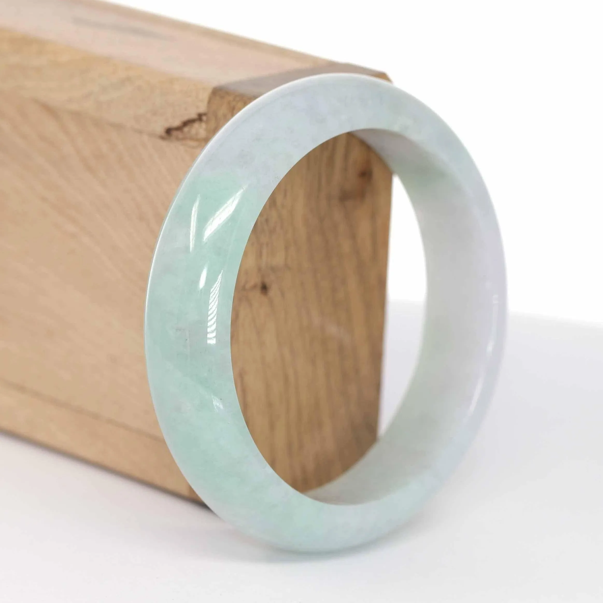 Baikalla "Classic Bangle" Green Natural Burmese Jadeite Jade Bangle ( 57.62mm ) #599