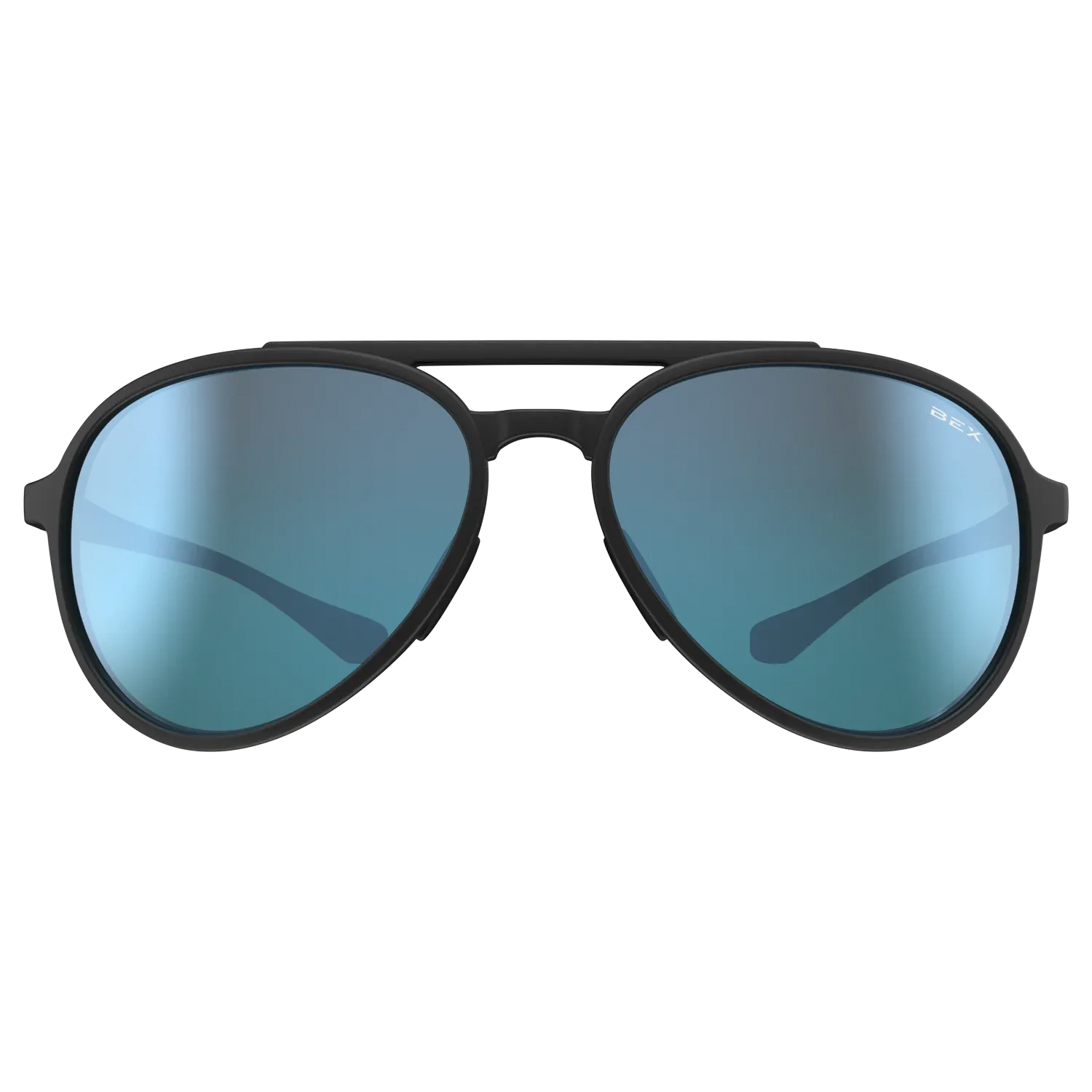 BEX Wesley Lite Black/Gray/Blue Silver Sunglasses - S124BKGYBS