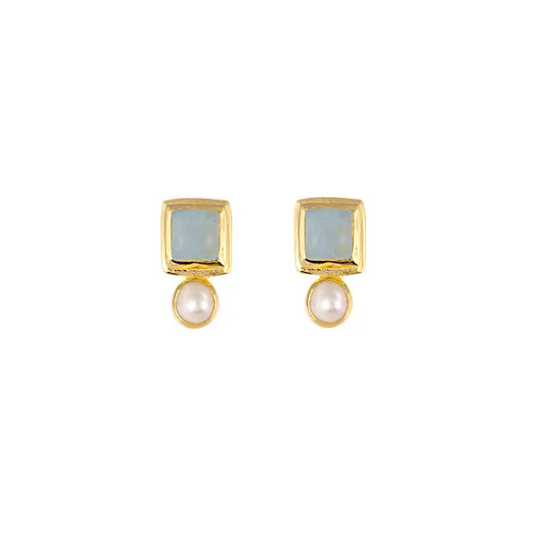 Bianc Impressionist Earrings Aqua