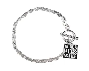 Black Lives Matter Charm Rope Bracelets