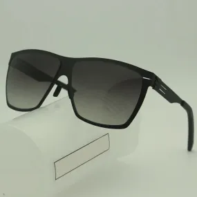 Black Mask Men's Big Square Stainless Steel Screwless Sunglasses 521461