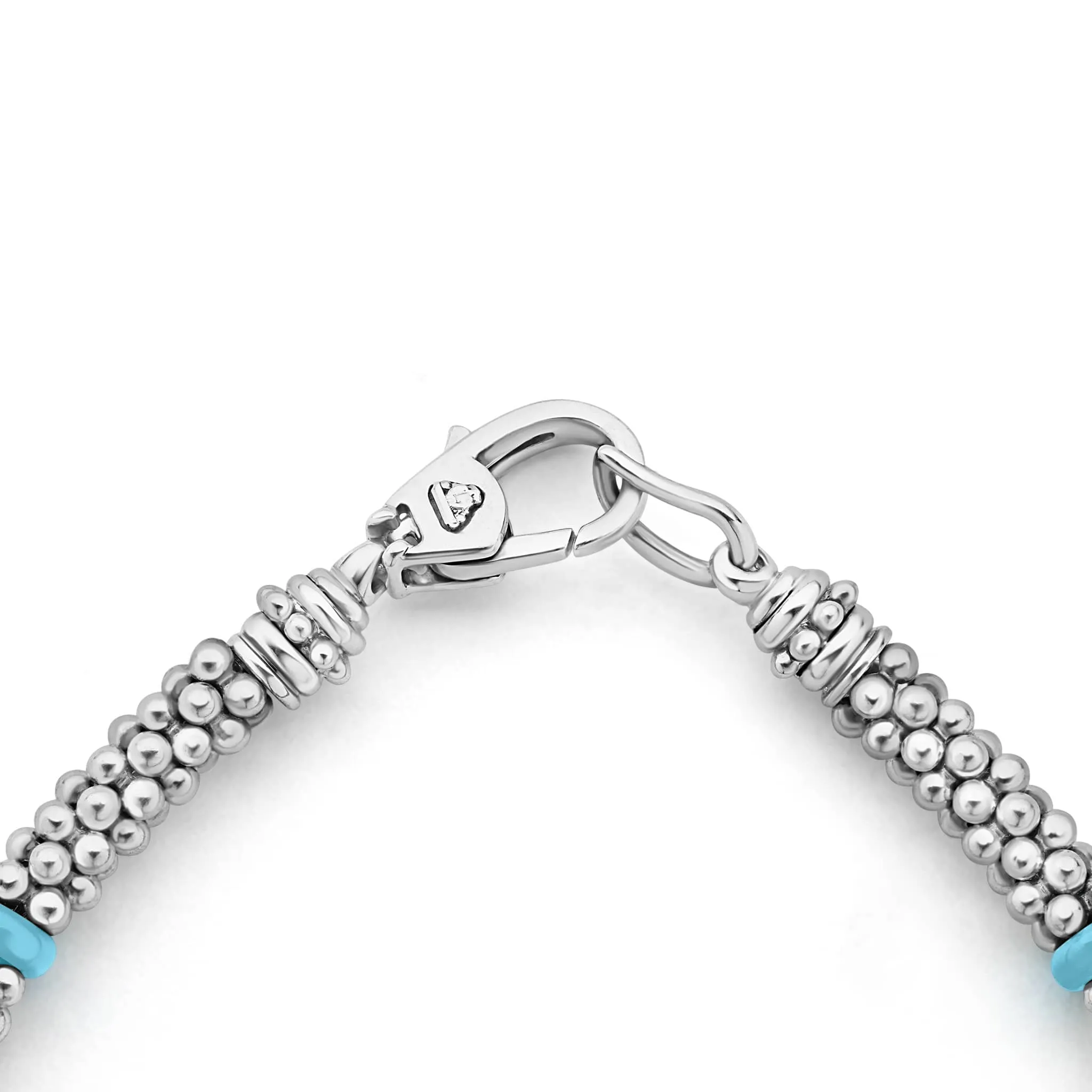 Blue Caviar Eight Ceramic Station Beaded Bracelet | 5mm