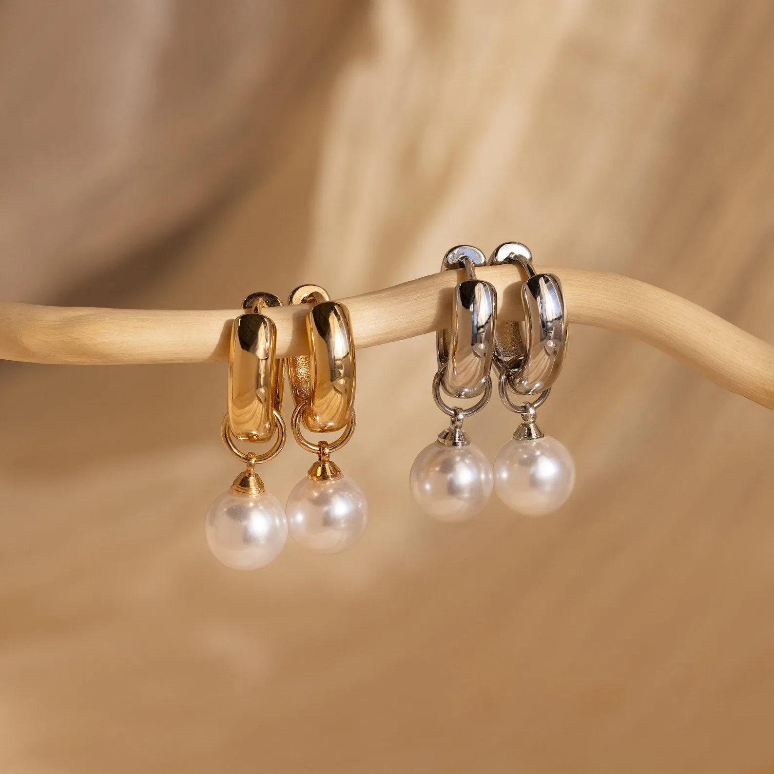 Bold Pearl Drop Earrings