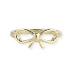 Bow Ring in Gold Overlay