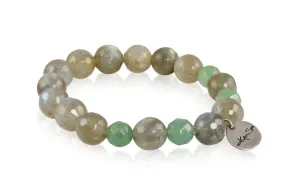 Bracelet - Beaded Labradorite & Green Aventurine Signature Collection