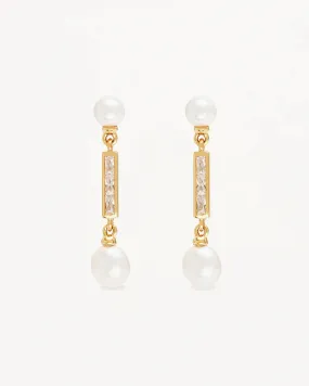 BREATHE PEARL DROP EARRINGS | 18k Gold Vermeil