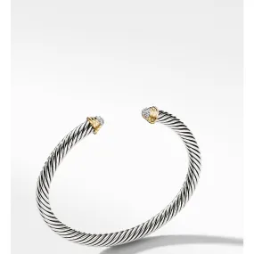 Cable Kids® Bracelet with 14K Yellow Gold and Diamonds, 4mm