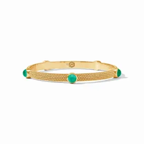 Cabochon Bangle - Emerald Green (Small)