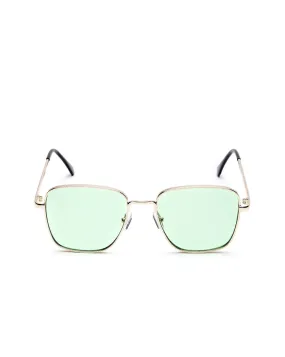 Carlton London Green Lens & Gold-Toned Square Sunglasses With Uv Protected Lens For Men