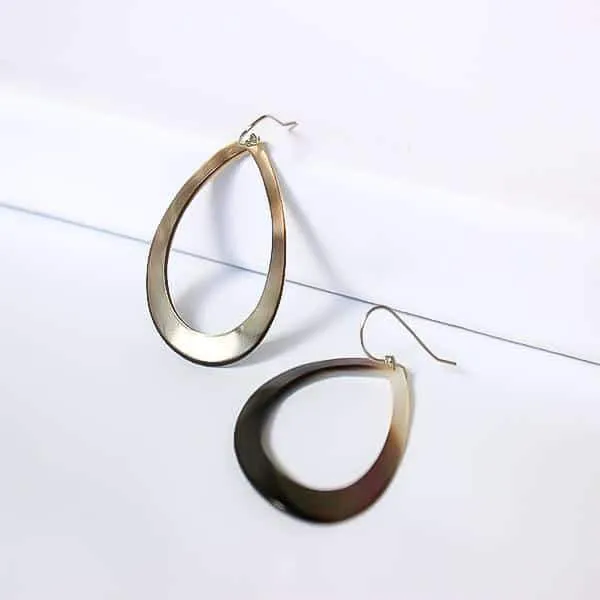 Carved Droplet Earrings