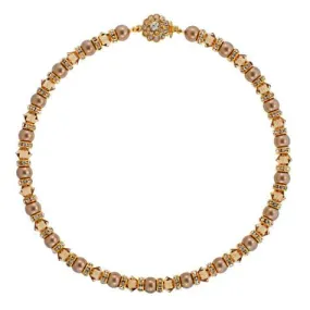 Champagne Beaded Necklace