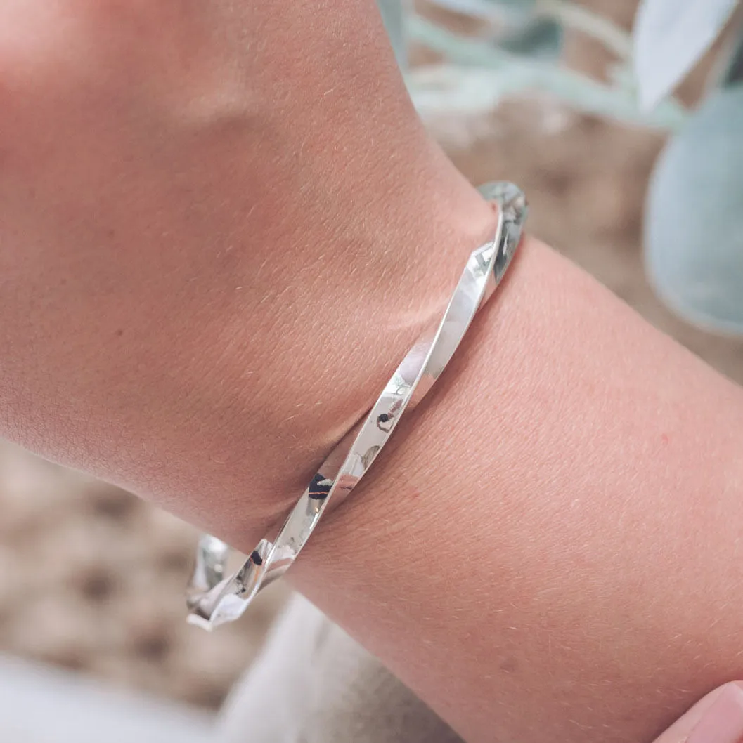 Charlotte Silver Bangle