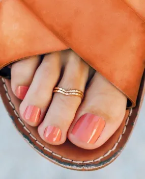 Chevron Toe Ring