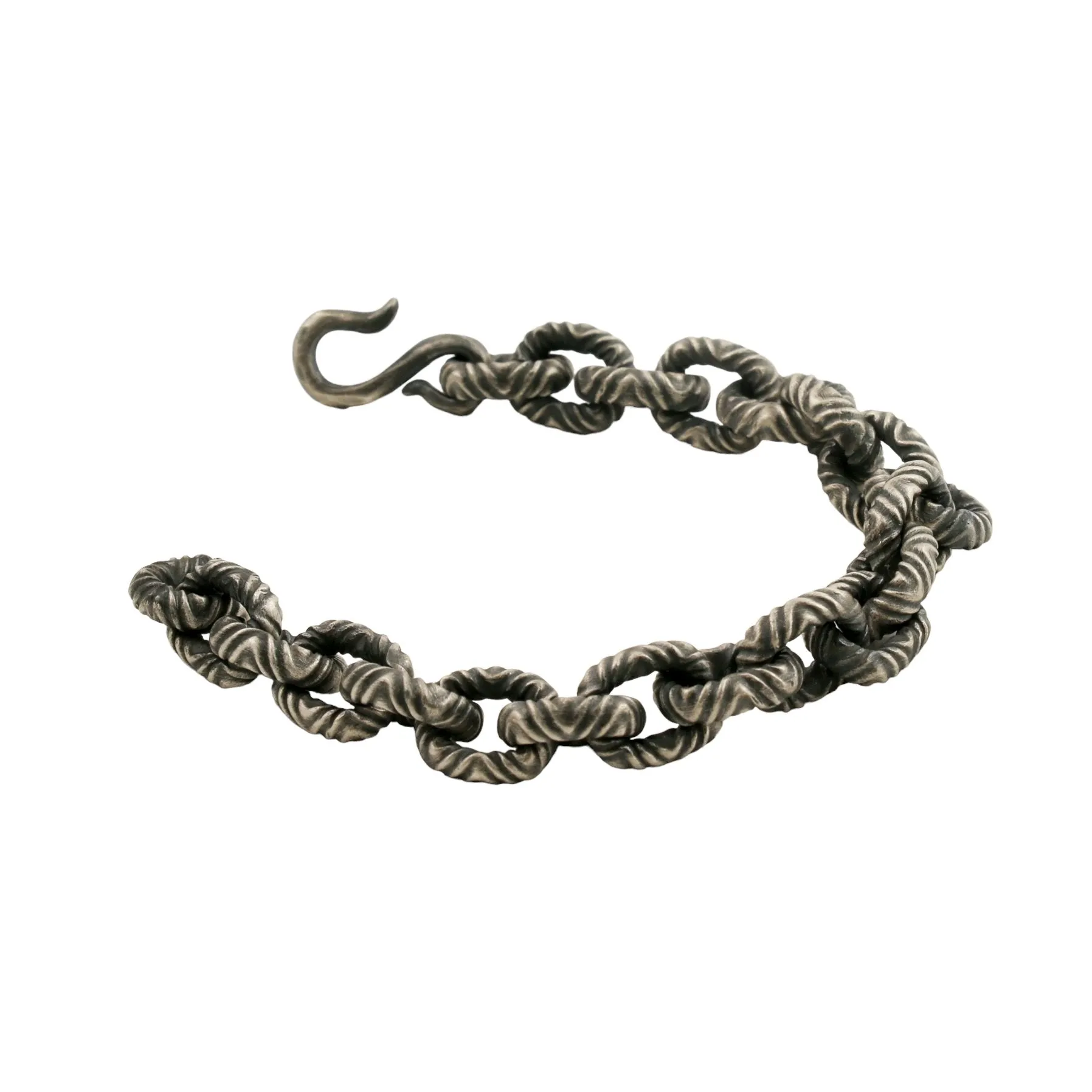 Chunky Oxidized Chain Link Bracelet