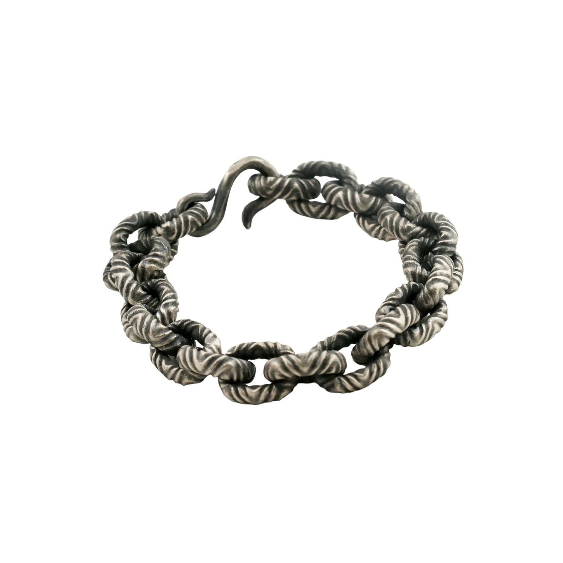 Chunky Oxidized Chain Link Bracelet