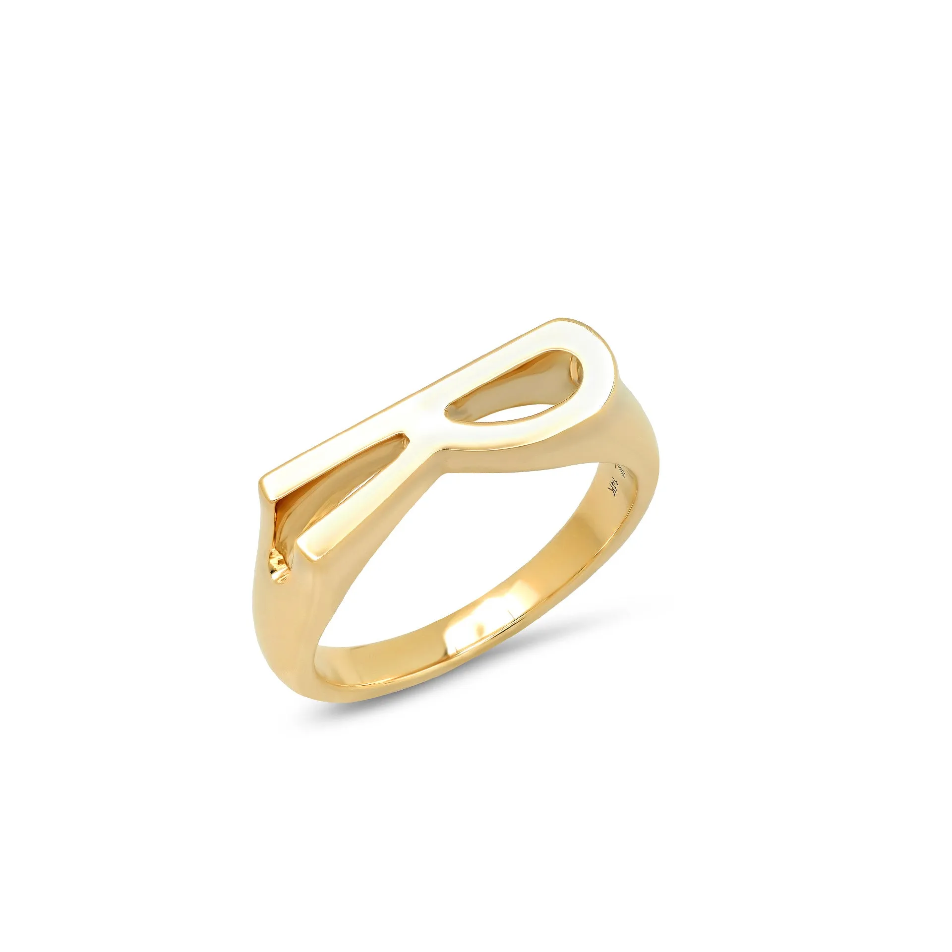 Classic Chunky Initial Ring "R"