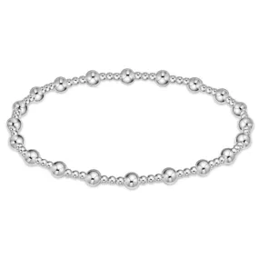 Classic Sincerity Pattern Bead Bracelet-Sterling