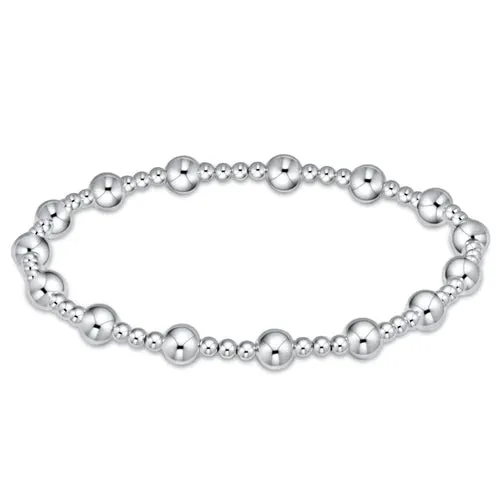 Classic Sincerity Pattern Bead Bracelet-Sterling