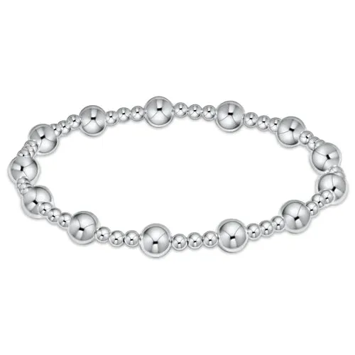 Classic Sincerity Pattern Bead Bracelet-Sterling