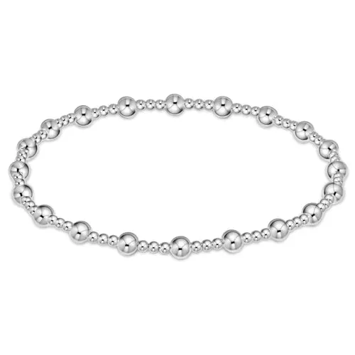 Classic Sincerity Pattern Bead Bracelet-Sterling