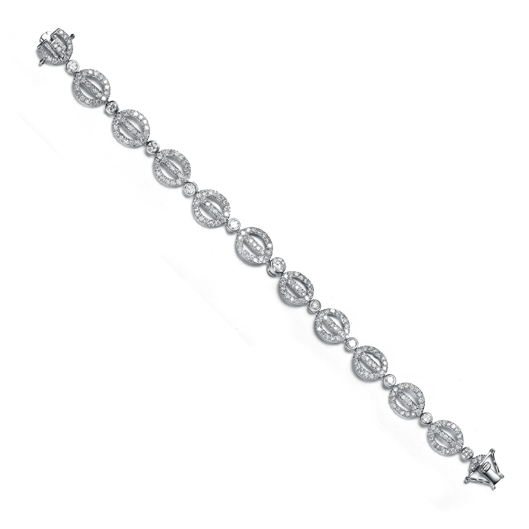 Collette Z Sterling Silver Cubic Zirconia Scepter Bracelet