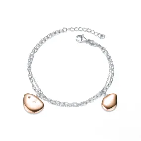 Coralie Pebble Charms Link Bracelet