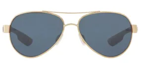 Costa Del Mar Loreto Rose Gold Frame - Gray 580 Plastic Lens - Polarized Sunglasses