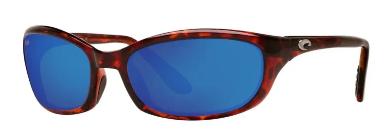 Costa Del Mar Mens Harpoon Tortoise Frame - Blue Mirror 580 Glass Lens - Polarized Sunglasses