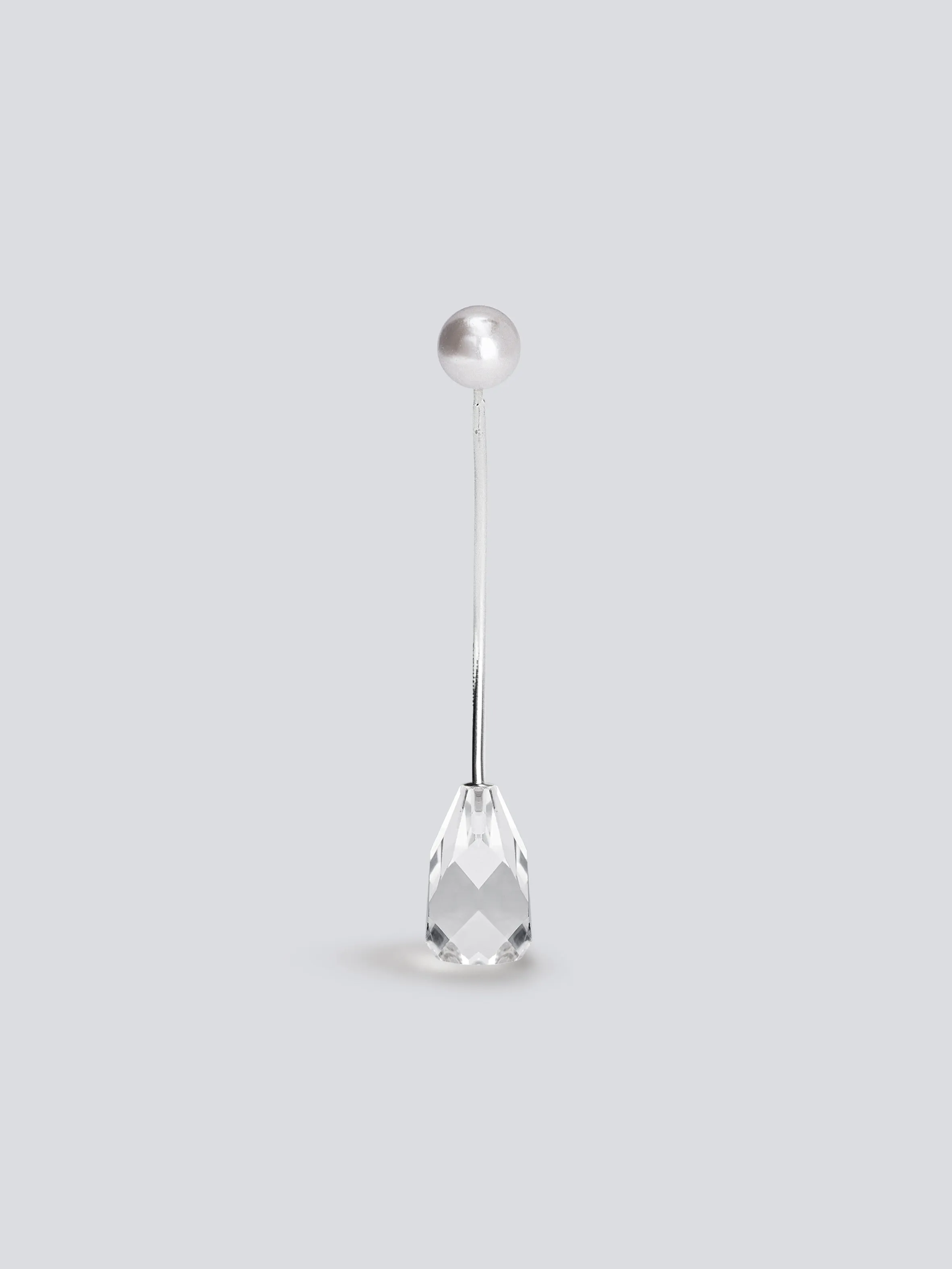 Crystal Curve Earring/Brooch