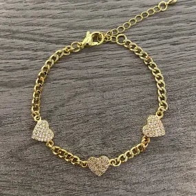 Cuban Heart Bracelet