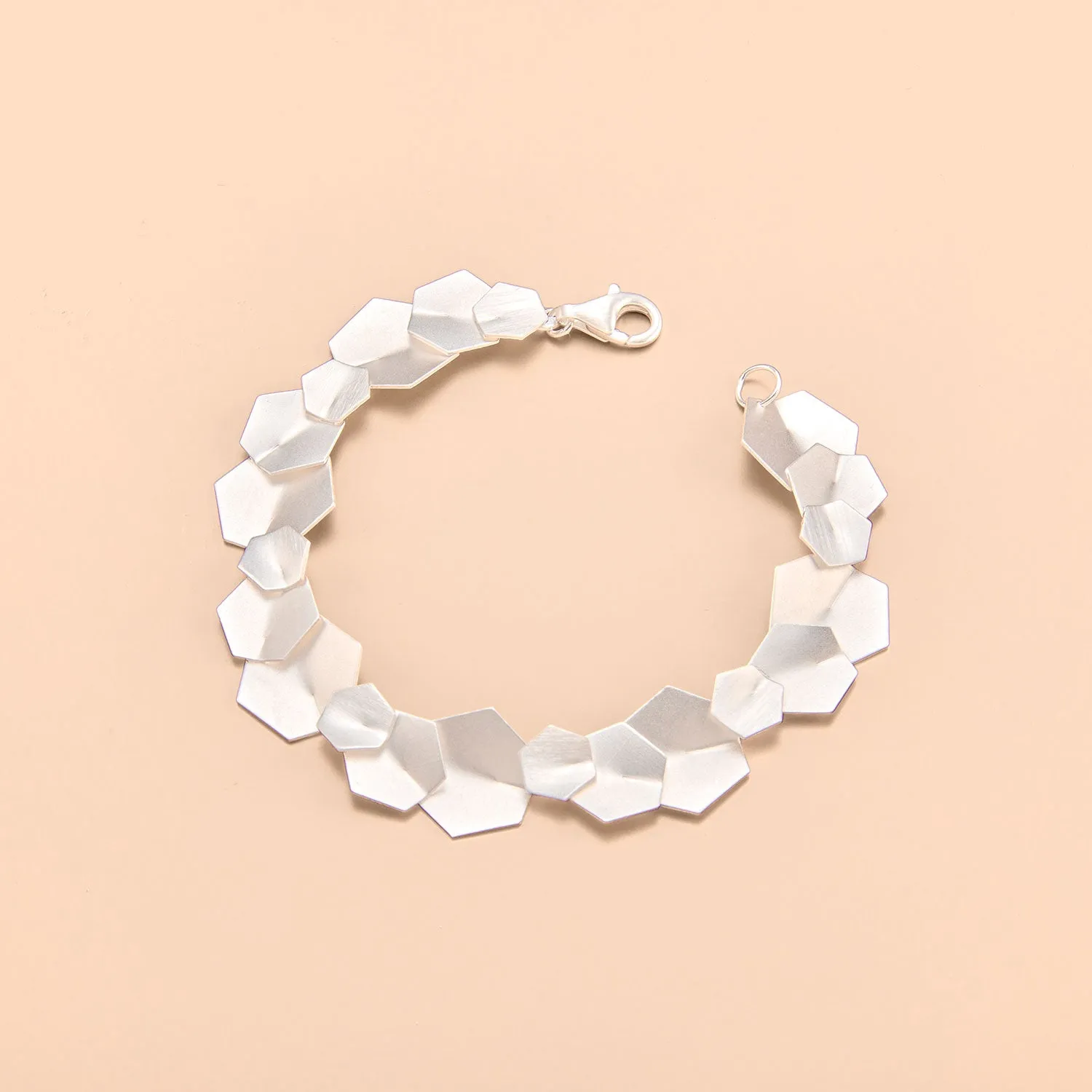 Curved Hexagon Bracelet