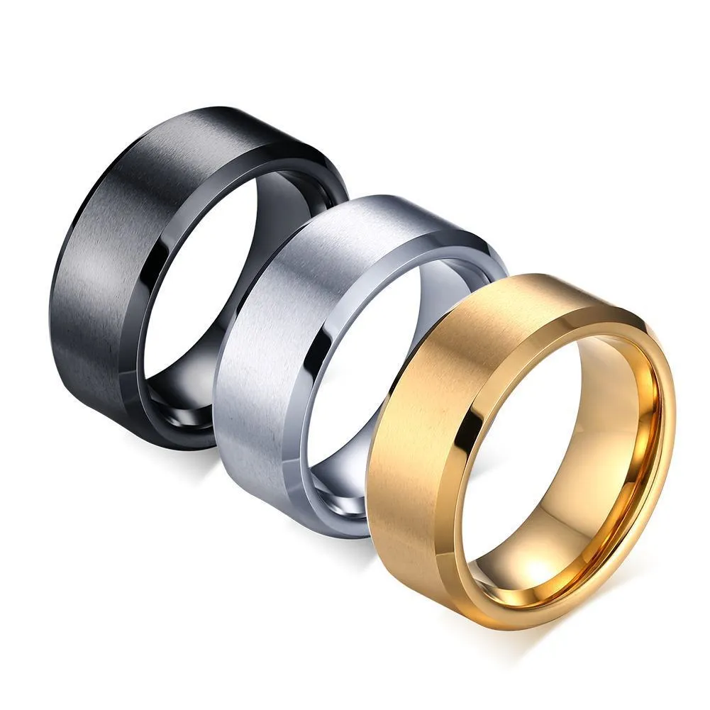 Custom Engravable Tungsten Ring for men