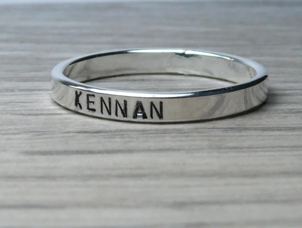 Custom name ring • Sterling silver