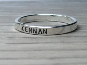 Custom name ring • Sterling silver