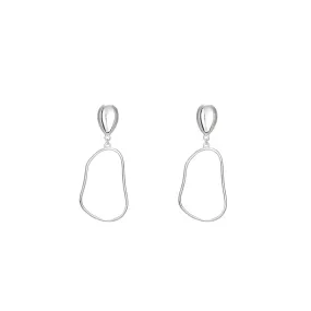 Dangly Charm Silver Earrings